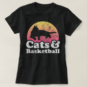Katten en Basketball-Mannen, voor dames en heren: T-shirt (Design voorkant)