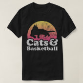 Katten en Basketball-Mannen, voor dames en heren:  T-shirt (Design voorkant)