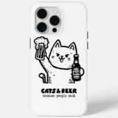 Katten en bier 1 Case-Mate iPhone case (Achterkant)