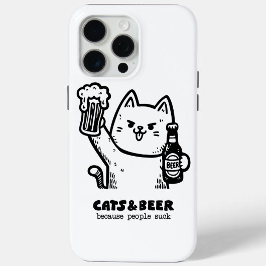 Katten en bier 1 Case-Mate iPhone case (Achterkant)