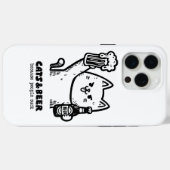 Katten en bier 1 Case-Mate iPhone case (Achterkant (horizontaal))