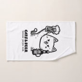 Katten en bier 1 handdoek (Handdoek)