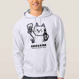 Katten en bier 1 hoodie