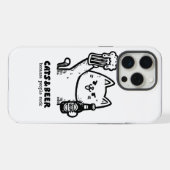 Katten en bier 1 iPhone hoesje (Achterkant horizontaal)