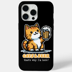 Katten en bier 2 iPhone 15 pro max hoesje