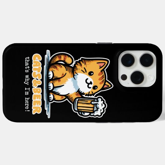 Katten en bier 2 Case-Mate iPhone case (Achterkant (horizontaal))