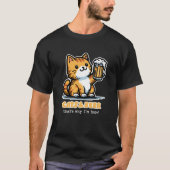 Katten en bier 2 t-shirt (Voorkant)