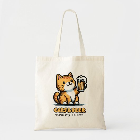Katten en bier 2 tote bag (Voorkant)