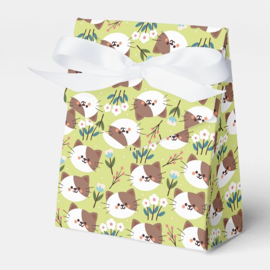 Katten en bloemen bedankdoosjes (Voorkant Zijde)