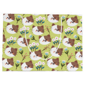 Katten en bloemen groot cadeauzakje (Achterkant)