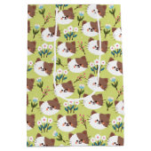 Katten en bloemen medium cadeauzakje (Achterkant)