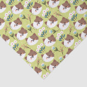 Katten en bloemen tissuepapier (Detail)