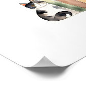 Katten en Boeken: Boekenclub Poster (Hoek)