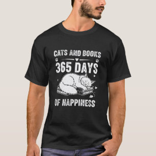 Katten en Boeken Boekenwurm Lezer Lezerliefhebber T-shirt