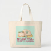 Katten en boeken - perfecte Canvas tas (Voorkant)