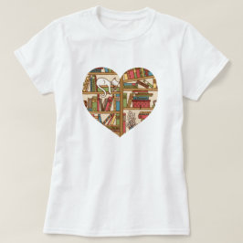 Katten en boeken T-shirt
