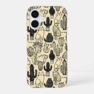 Katten en cactus grappige iPhone / iPad case 16 Hoesje