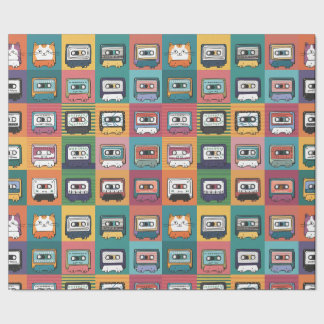 Katten en Cassettes Cadeaupapier