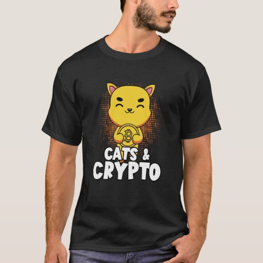 Katten en crypto-cryptocurrency-sluishandelaar F T-shirt (Voorkant)