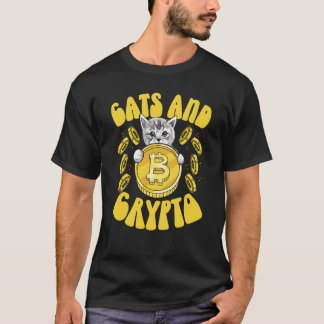 Katten En Crypto Cryptovaluta Blockchain Handelaar T-shirt