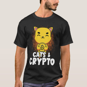 Katten En Crypto Cryptovaluta Blockchain Handelaar T-shirt