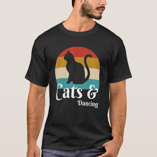 Katten en dansen t-shirt (Voorkant)