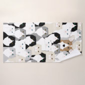 Katten en Dog Bath Towel Badhanddoek (Badhanddoek)