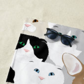 Katten- en Dog Beach-handdoek Strandlaken (In situ)