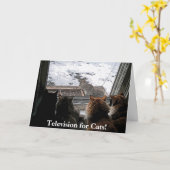 Katten en eekhoorn kaart (Gele Bloem)