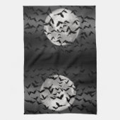 Katten en een Full Moon Halloween Theedoek (Verticaal)