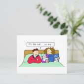 Katten en een paar tapijten in Humor van Relatie Briefkaart (Staand voorkant)