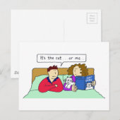 Katten en een paar tapijten in Humor van Relatie Briefkaart (Voorkant / Achterkant)
