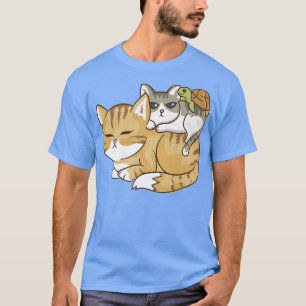 Katten en een schildpad - Cute Kawaii Anime Kawaii T-shirt