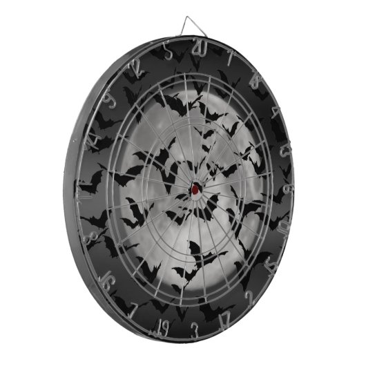 Katten en een volle maan dartbord (Voorkant Links)