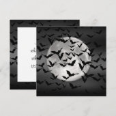 Katten en een volle maan kaart (Voorkant / Achterkant)