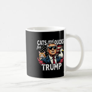 Katten en eenden voor Trump 2024 Funny Trump Vance Koffiemok