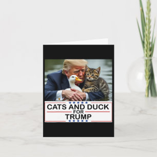 Katten en eenden voor Trump 2024 Kittens en eenden Kaart