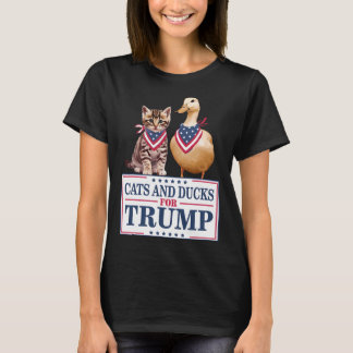 Katten en eenden voor Trump 2024 Kittens en eenden T-shirt