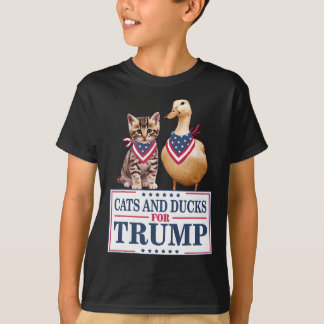 Katten en eenden voor Trump 2024 Kittens en eenden T-shirt