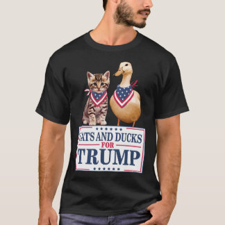 Katten en eenden voor Trump 2024 Kittens en eenden T-shirt