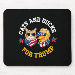 Katten en eenden voor Trump 2024 Muismat