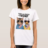 Katten en eenden voor Trump President, Trump T-shirt (Voorkant)