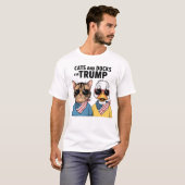 Katten en eenden voor Trump President, Trump T-shirt (Voorkant volledig)