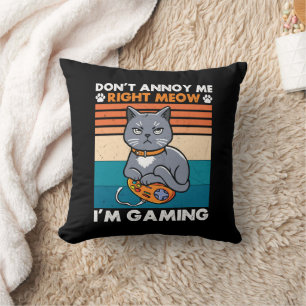 Katten en gaming voor het kattenspel kussen