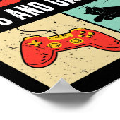 Katten en gaming voor het kattenspel poster (Hoek)