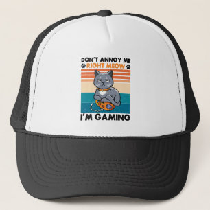 Katten en gaming voor het kattenspel trucker pet