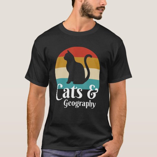 Katten en Geografie T-shirt (Voorkant)