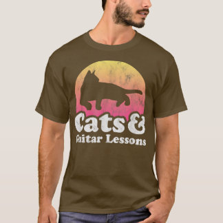 Katten en gitaarluiers t-shirt