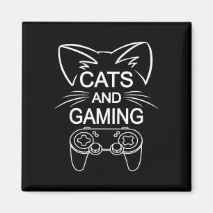Katten en grappige kattever voor games magneet