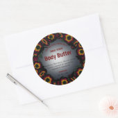 Katten en halogeenboter van gothic ronde sticker (Envelop)